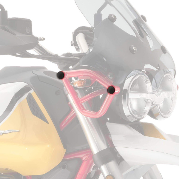 Pyramid Plastics Pyramid frame end caps | matte black | moto guzzi v85 tt 2019>current